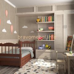 АЛЕНКА Кровать детская (орех) с 2 ящиками в Агрызе - agryz.mebel24.online | фото