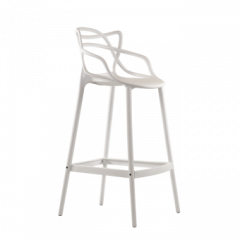 Барный стул Barneo N-235 Masters, белый, design Phillip Stark в Агрызе - agryz.mebel24.online | фото