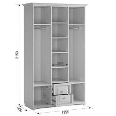БЕЛЛА Шкаф 3-х створчатый в Агрызе - agryz.mebel24.online | фото 5