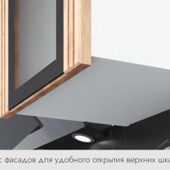 БЬЯНКА Кухонный гарнитур 1,6 белый/лиственница охотская/смоки софт в Агрызе - agryz.mebel24.online | фото 4
