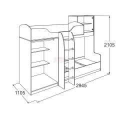 Детская Омега-18 (модульная) в Агрызе - agryz.mebel24.online | фото 4