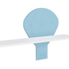 Детская Сити ПМ-332.20 Полка навесная (Белый /графит) в Агрызе - agryz.mebel24.online | фото