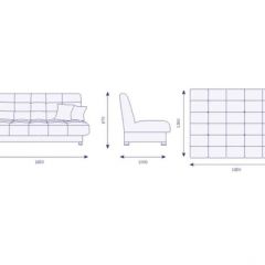 Диван Идальго Vital Apple с подушками в Агрызе - agryz.mebel24.online | фото 2