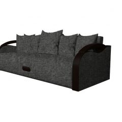 Диван Мария Savana Grey - Кожзам черный в Агрызе - agryz.mebel24.online | фото