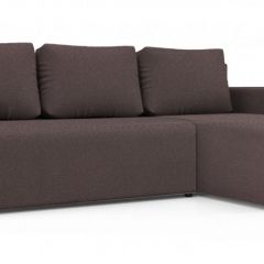 Диван угловой Алиса 3 Bahama PLUM - Teos Dark Brown в Агрызе - agryz.mebel24.online | фото