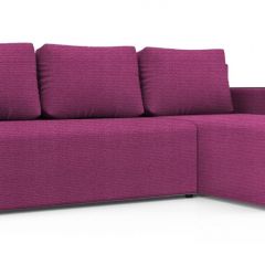 Диван угловой Алиса 3 Shaggy FUCHSIA - TEOS BLACK в Агрызе - agryz.mebel24.online | фото