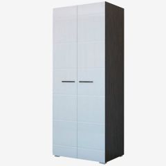 Фиеста №3 Шкаф с полками (Венге/Белый глянец) в Агрызе - agryz.mebel24.online | фото