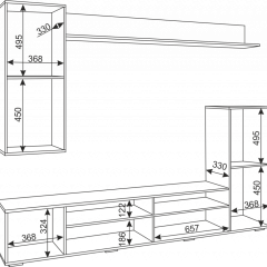 Гостиная Альфа (Белый/Белый глянец) в Агрызе - agryz.mebel24.online | фото 5