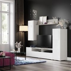 Гостиная Аннели (Белый/Белый глянцевый) в Агрызе - agryz.mebel24.online | фото