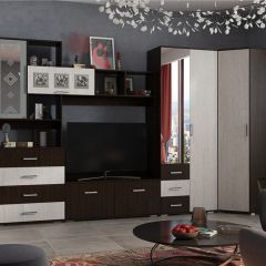 Гостиная Белла (модульная) венге/ясень белый в Агрызе - agryz.mebel24.online | фото 13