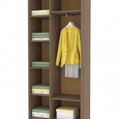 ДАРЬЯ Шкаф (Дуб Вотан/Белый глянец) гостиная в Агрызе - agryz.mebel24.online | фото 3