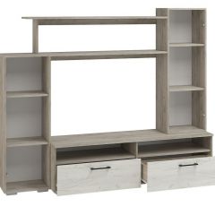 Гостиная Эмма МИНИ (Дуб Крафт серый/белый) в Агрызе - agryz.mebel24.online | фото 2