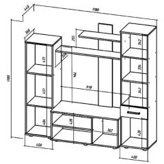 ИБИЦА Гостиная (ЯШС/ЯШТ) в Агрызе - agryz.mebel24.online | фото 2