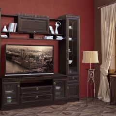 Гостиная Инна (модульная) Денвер темный в Агрызе - agryz.mebel24.online | фото