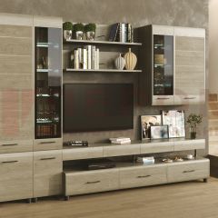 Гостиная Камелия Композиция 1 (Гикори Джексон светлый) в Агрызе - agryz.mebel24.online | фото