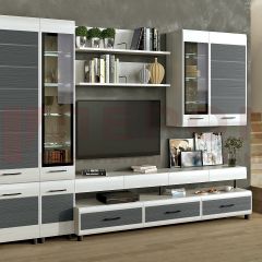 Гостиная Камелия Композиция 1 (Снежный ясень - серый) в Агрызе - agryz.mebel24.online | фото