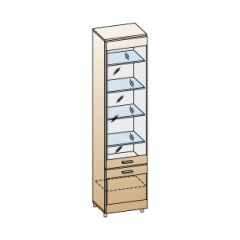 Гостиная Камелия Композиция 11 (Гикори Джексон темный) в Агрызе - agryz.mebel24.online | фото 2