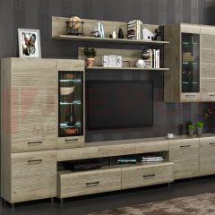 Гостиная Камелия Композиция 4 (Гикори Джексон светлый) в Агрызе - agryz.mebel24.online | фото