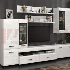 Гостиная Камелия Композиция 4 (Снежный ясень - серый) в Агрызе - agryz.mebel24.online | фото