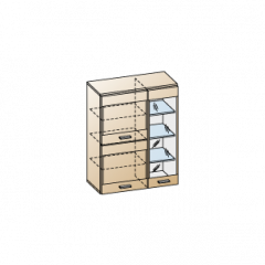 Гостиная Камелия Композиция 6 (Гикори Джексон темный) в Агрызе - agryz.mebel24.online | фото 2
