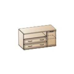 Гостиная Карина Композиция 18 (Снежный ясень) в Агрызе - agryz.mebel24.online | фото 7