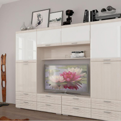 Гостиная ЛОТОС (модульная) Бодега белая в Агрызе - agryz.mebel24.online | фото 5