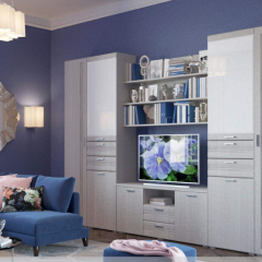 Гостиная ЛОТОС (модульная) Бодега белая в Агрызе - agryz.mebel24.online | фото 7