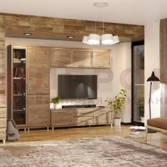 Гостиная Мелисса Композиция 10 (Гикори Джексон светлый) в Агрызе - agryz.mebel24.online | фото