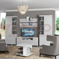 Гостиная Мелисса Композиция 12 (Снежный Ясень) в Агрызе - agryz.mebel24.online | фото