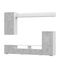 Гостиная МГС 4 (Белый/Цемент светлый) в Агрызе - agryz.mebel24.online | фото 2