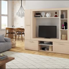 Гостиная Оскар 3 (Дуб сонома/Белый) в Агрызе - agryz.mebel24.online | фото