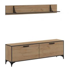 Гостиная Оскар Лофт (Дуб Золотой) в Агрызе - agryz.mebel24.online | фото 2