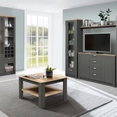 Гостиная Прованс (модульная) Диамант серый в Агрызе - agryz.mebel24.online | фото