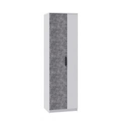 СИДНЕЙ-1 Шкаф платяной ЛДСП Белый /Ателье светлое в Агрызе - agryz.mebel24.online | фото