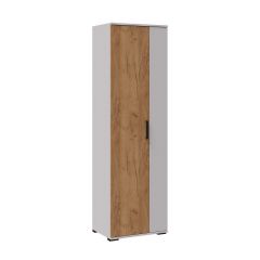 СИДНЕЙ-1 Шкаф платяной ЛДСП Белый /Дуб крафт золотой в Агрызе - agryz.mebel24.online | фото