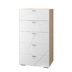 Гостиная Скайлайн (модульная) Дуб сонома/белый в Агрызе - agryz.mebel24.online | фото 2