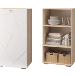 Гостиная Скайлайн (модульная) Дуб сонома/белый в Агрызе - agryz.mebel24.online | фото 8