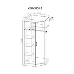 СОФИ Гостиная (модульная) дуб сонома/белый глянец в Агрызе - agryz.mebel24.online | фото 25