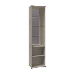 Гостиная София СП-4 Пенал с витриной МДФ Дуб крафт белый в Агрызе - agryz.mebel24.online | фото 2