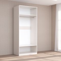 Кэт-4 Шкаф 2-х ств (2 дв зерк) (МДФ Бодега белая) в Агрызе - agryz.mebel24.online | фото 2