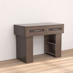 Кэт-4 Стол туалетный (МДФВенге/Экокожа Caiman коричневый) в Агрызе - agryz.mebel24.online | фото