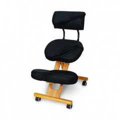 Коленный стул со спинкой Smartstool KW02В + Чехлы в Агрызе - agryz.mebel24.online | фото