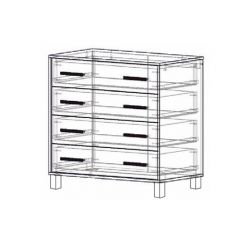 Комод 4 ящика "Лофт 8" в Агрызе - agryz.mebel24.online | фото 2