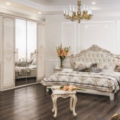 Комод 4 ящика с Зеркалом ППУ (крем) коллекция Патрисия в Агрызе - agryz.mebel24.online | фото 5