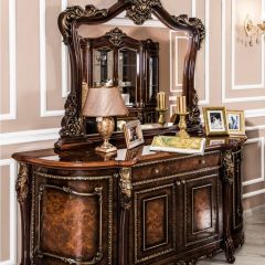 Комод Джоконда + зеркало (корень дуба глянец) в Агрызе - agryz.mebel24.online | фото 2