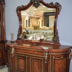 Комод Джоконда + зеркало (корень дуба глянец) в Агрызе - agryz.mebel24.online | фото 3