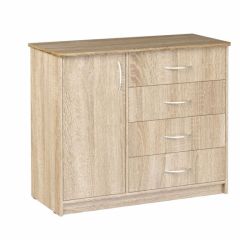 Комод Фиеста (Дуб сонома светлый) Эко в Агрызе - agryz.mebel24.online | фото 1