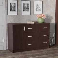 Комод Лофт (3 ящика/1 дверца) Венге в Агрызе - agryz.mebel24.online | фото