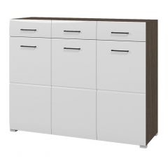 Комод Ненси (Венге/Белый глянец) в Агрызе - agryz.mebel24.online | фото 1