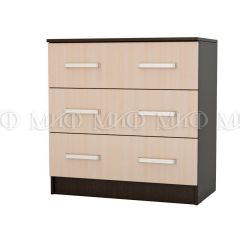 БАСЯ Комод с 3-мя ящиками (Дуб беленый/Венге) в Агрызе - agryz.mebel24.online | фото